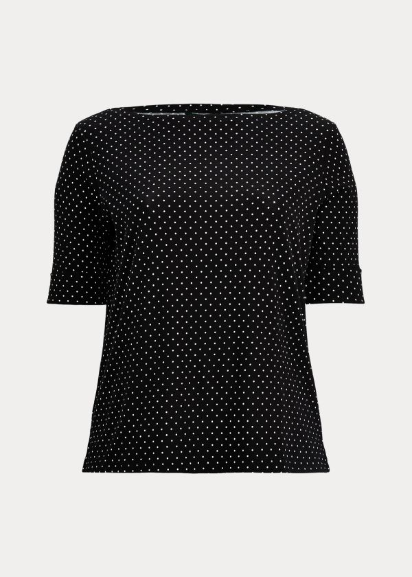 Top Ralph Lauren Polka-Dot Algodão-Blend Mulher 49357-WVTE